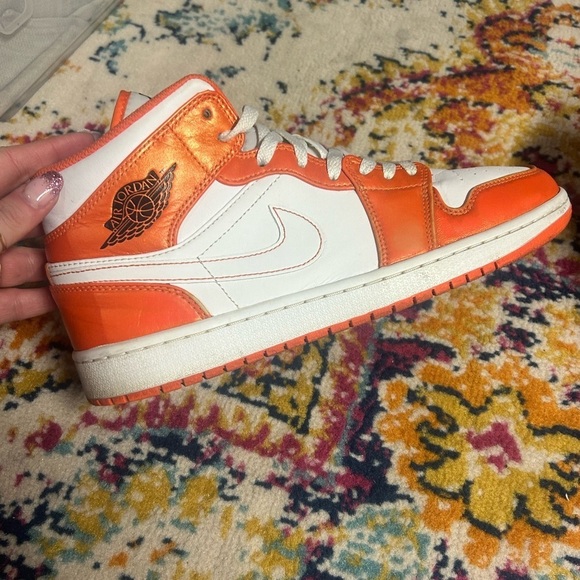 AIR JORDAN 1 MID SE MEN'S SIZE 10 DS SHOES ELECTRO WHITE - Picture 3 of 11